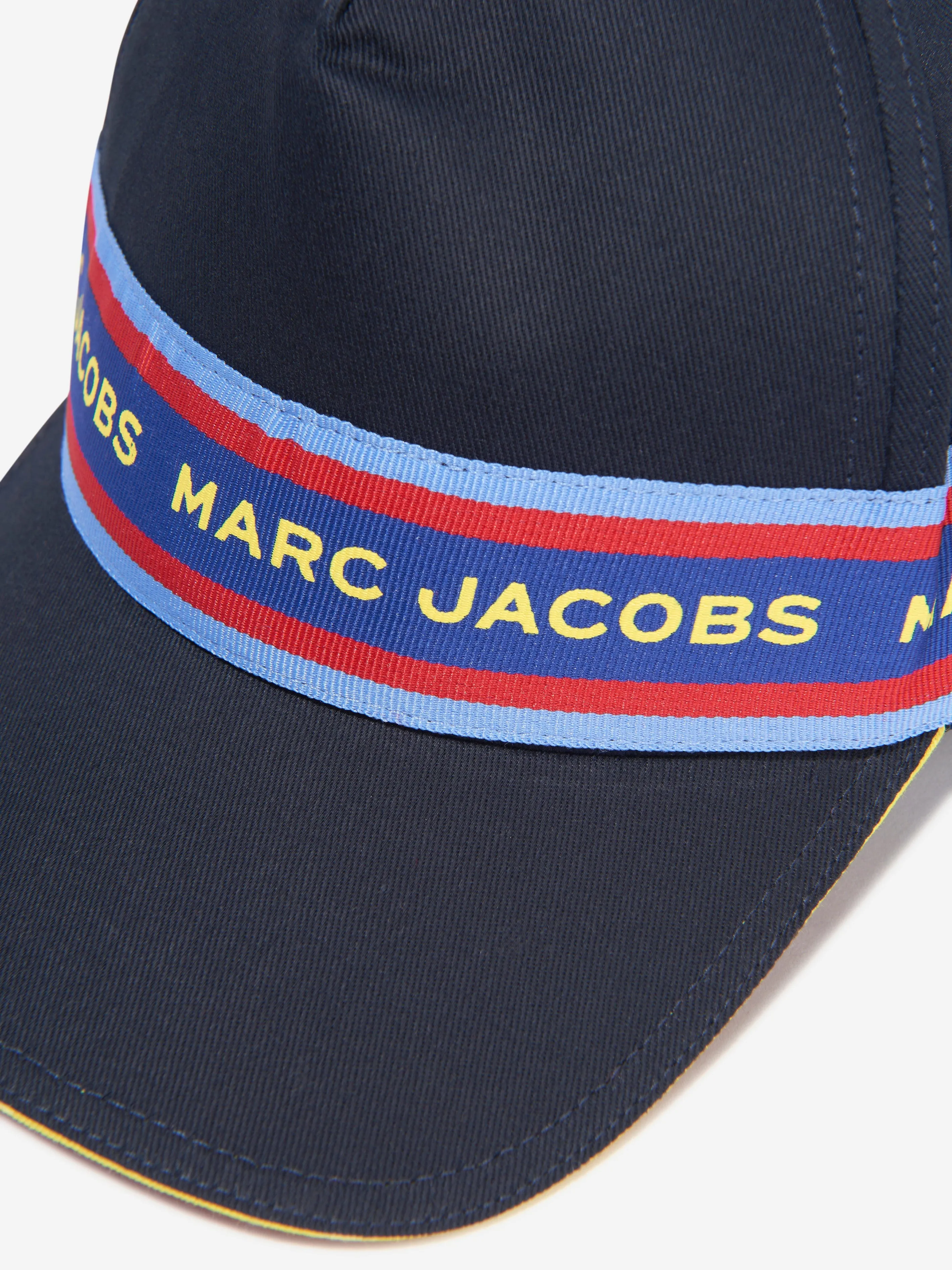 MARC JACOBS Boys Logo Band Cap in Navy