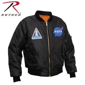 NASA MA-1 Flight Jacket - Black