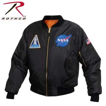 NASA MA-1 Flight Jacket - Black