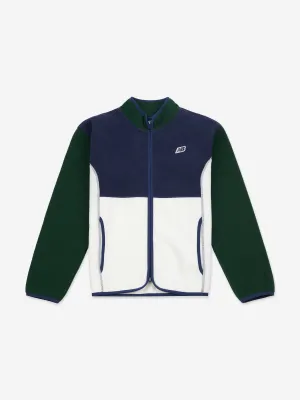 New Balance Boys Premium Polar Fleece Zip Up Top in Navy