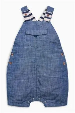 Next Baby Boys Denim Dungarees