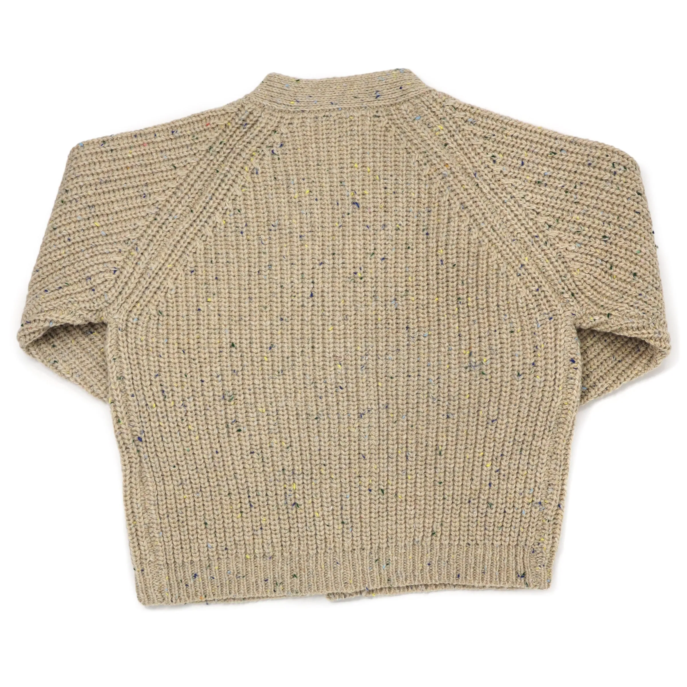 oh baby! Grandpa Knitted Cardigan - Oatmeal Confetti