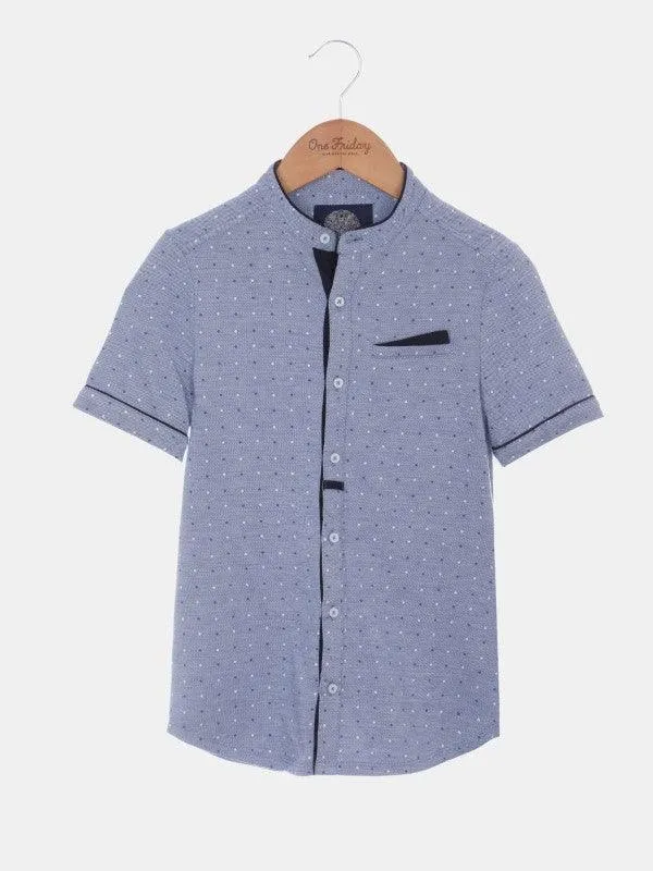 One Friday Blue Squires Dot T-shirt