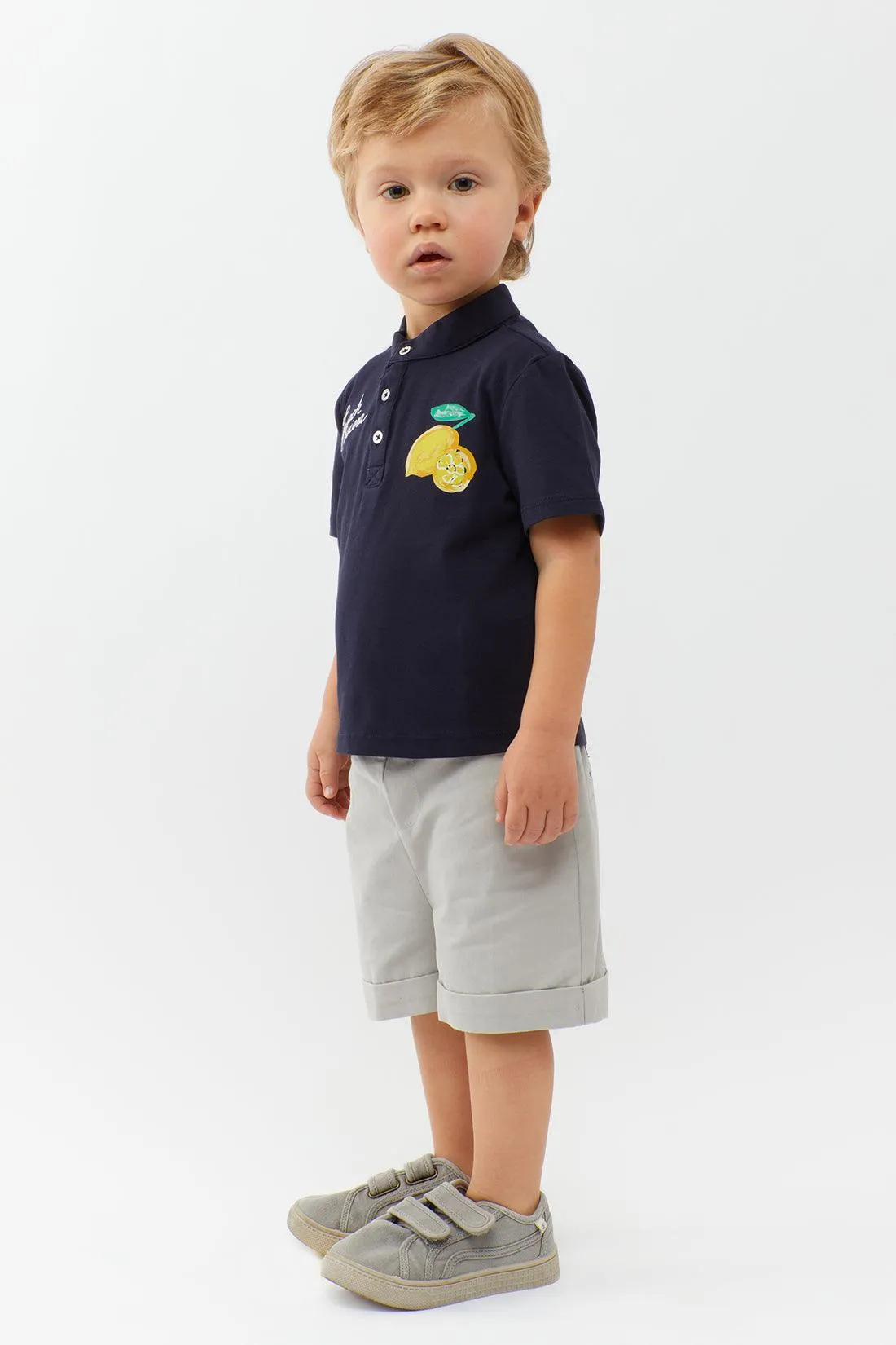 One Friday Navy Blue Lemon Tee