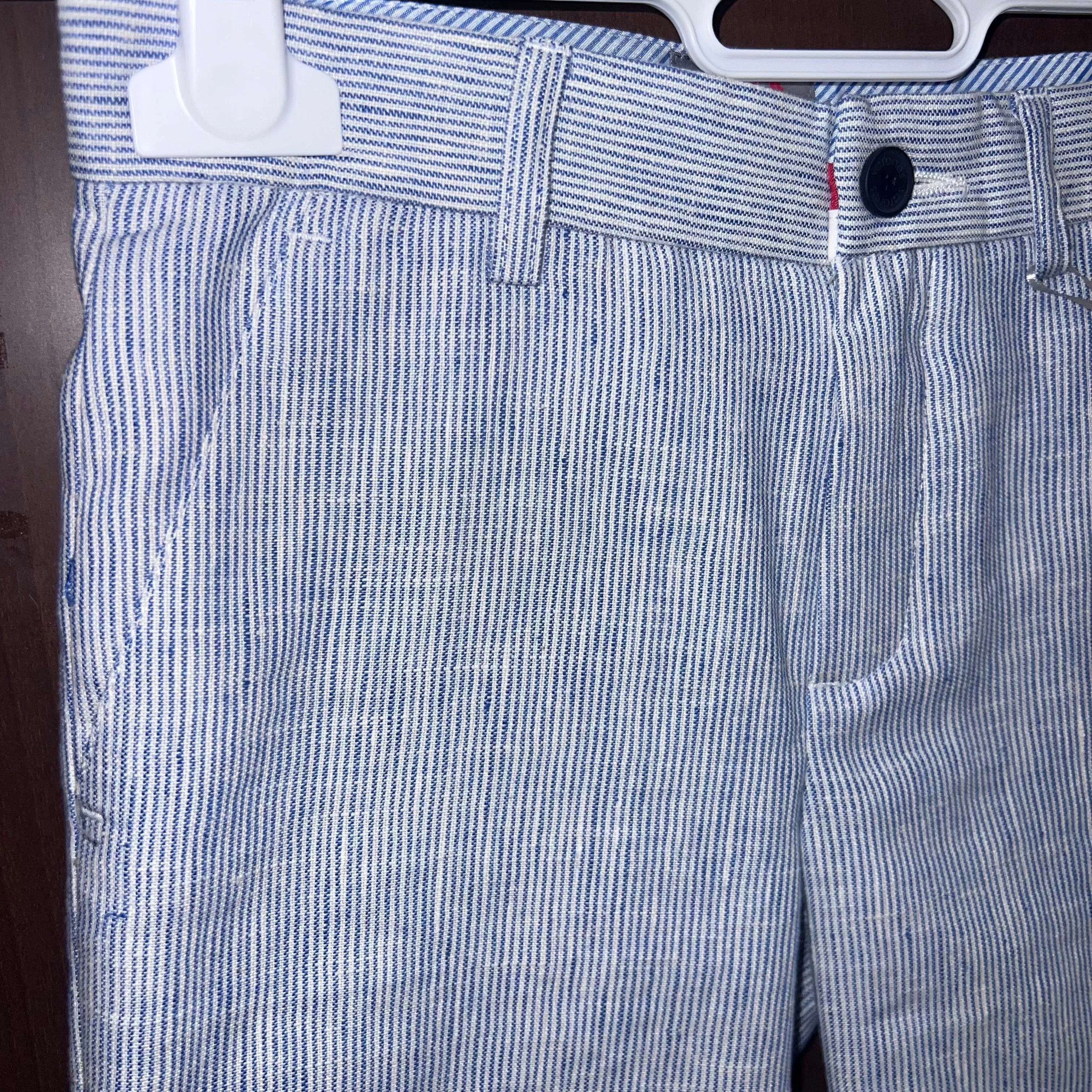 One Varones Boys Pale blue Stripe Shorts