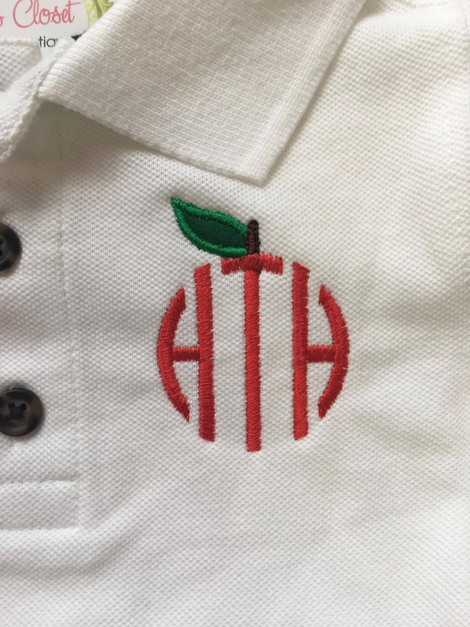 Pencil Monogram Polo