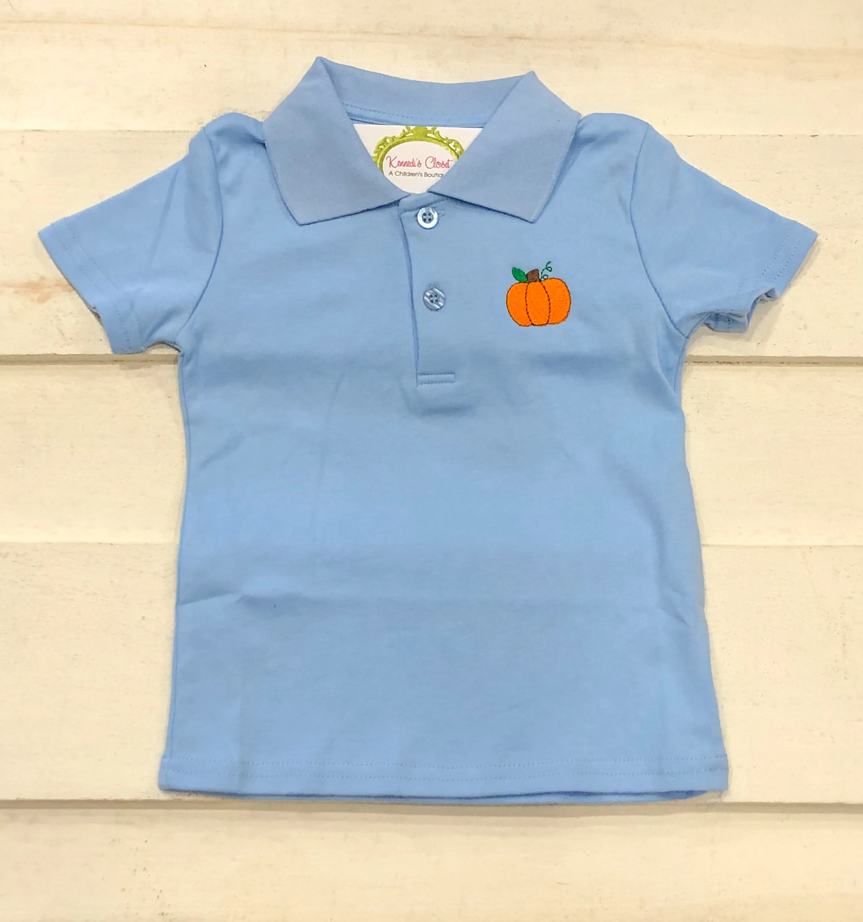 Pumpkin Monogram Polo