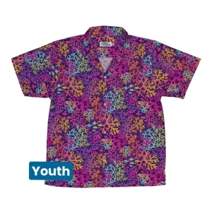 Science Marine Biology Rainbow Coral Youth Hawaiian Shirt