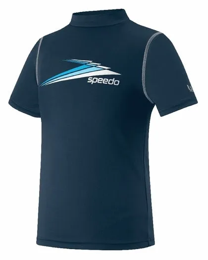 SPEEDO Boys Fractal Boom Short Sleeve Swim Shirt (8-20)