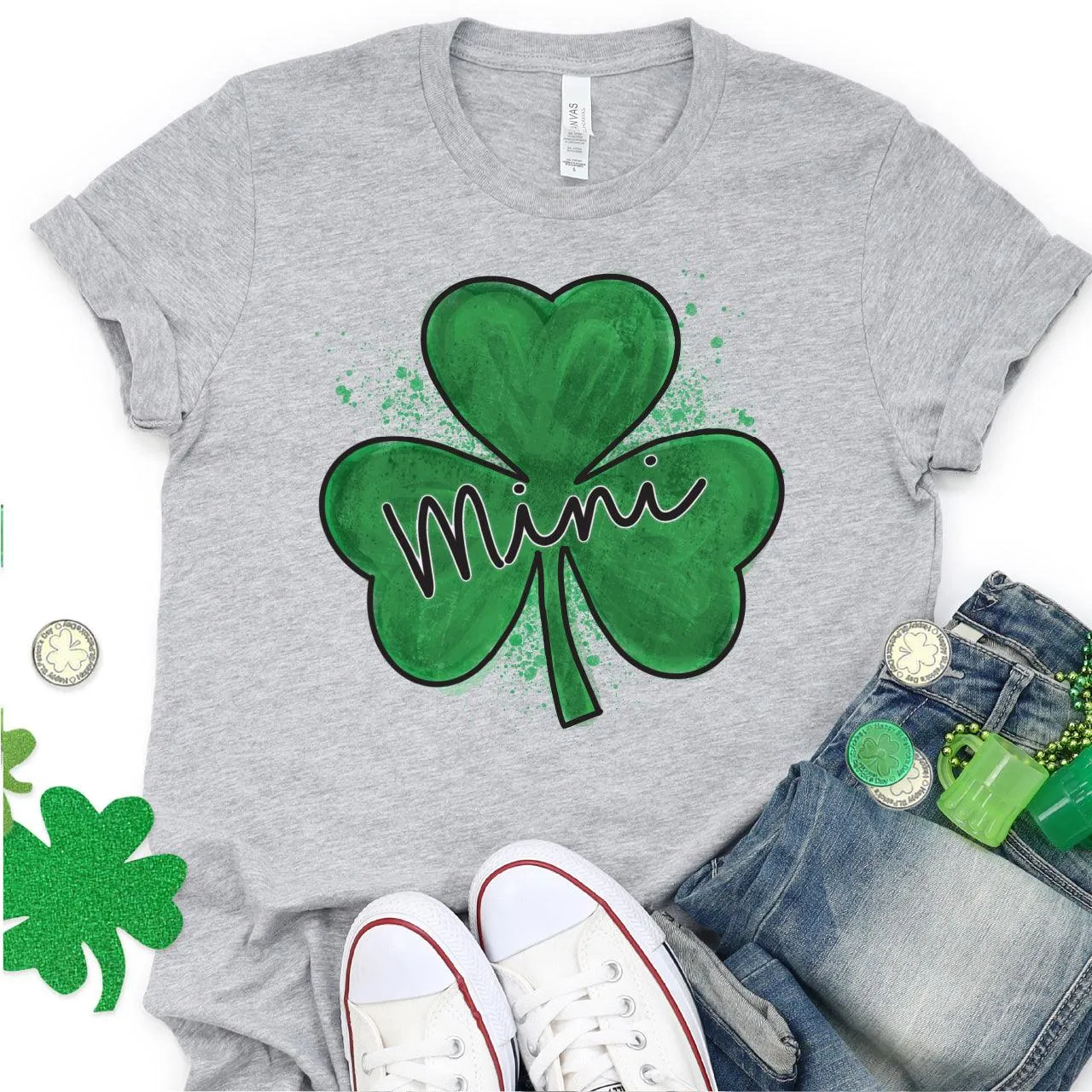 St. Patrick's Day Mama   Mini Graphic Tshirt for T-shirts