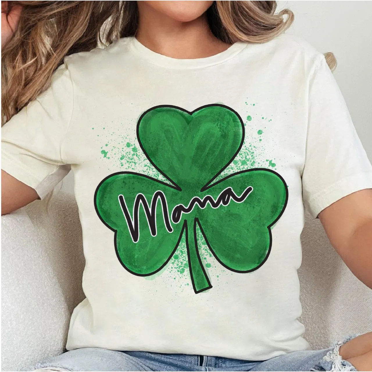 St. Patrick's Day Mama   Mini Graphic Tshirt for T-shirts