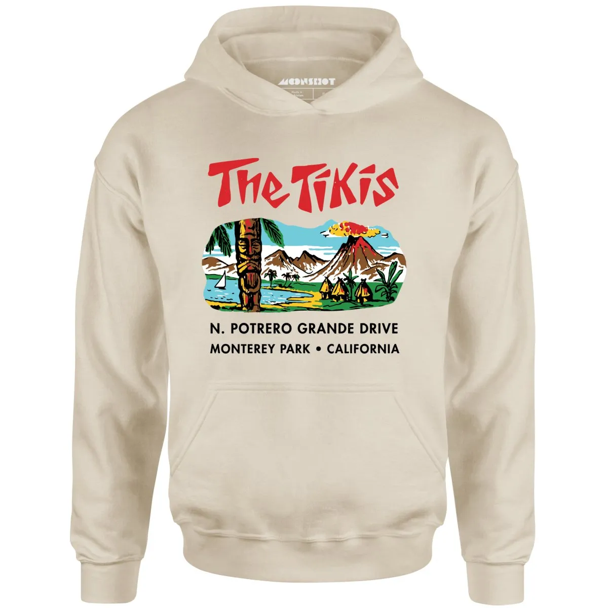 The Tikis - Monterey Park CA - Vintage Tiki Bar - Unisex Hoodie