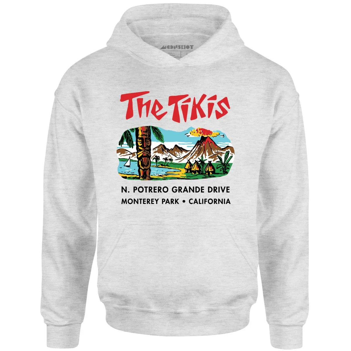 The Tikis - Monterey Park CA - Vintage Tiki Bar - Unisex Hoodie