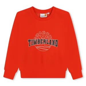 Timberland Boys Orange Sweatshirt