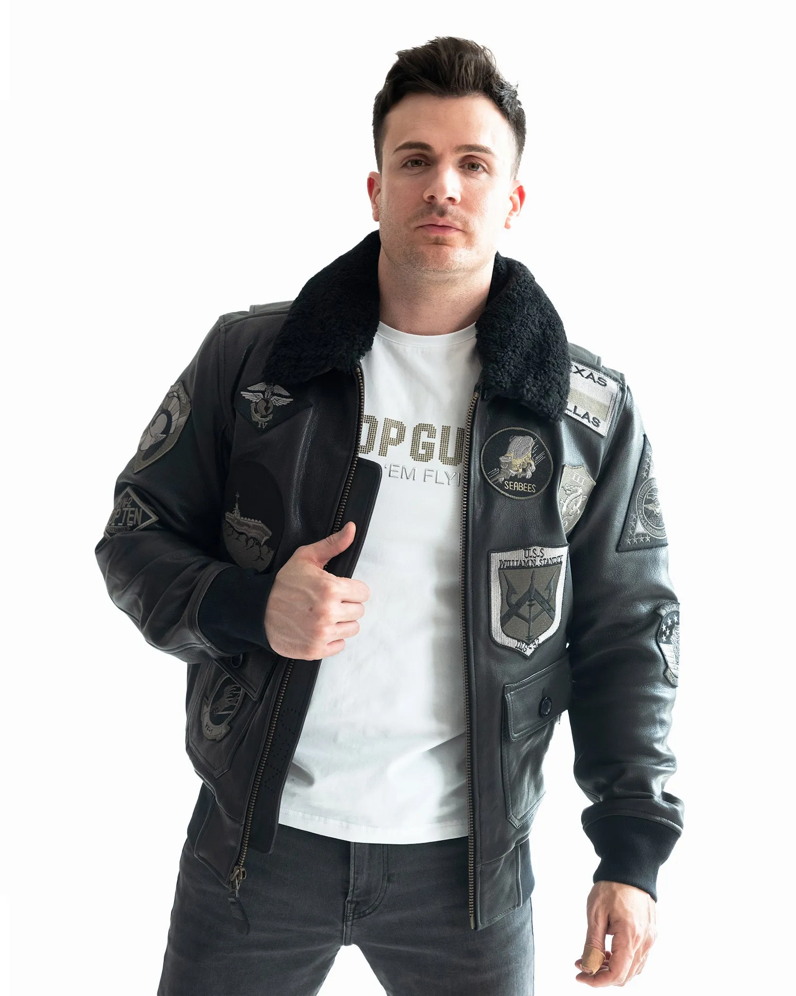 TOP GUN® OFFICIAL SIGNATURE SERIES LEATHER JACKET 1.0