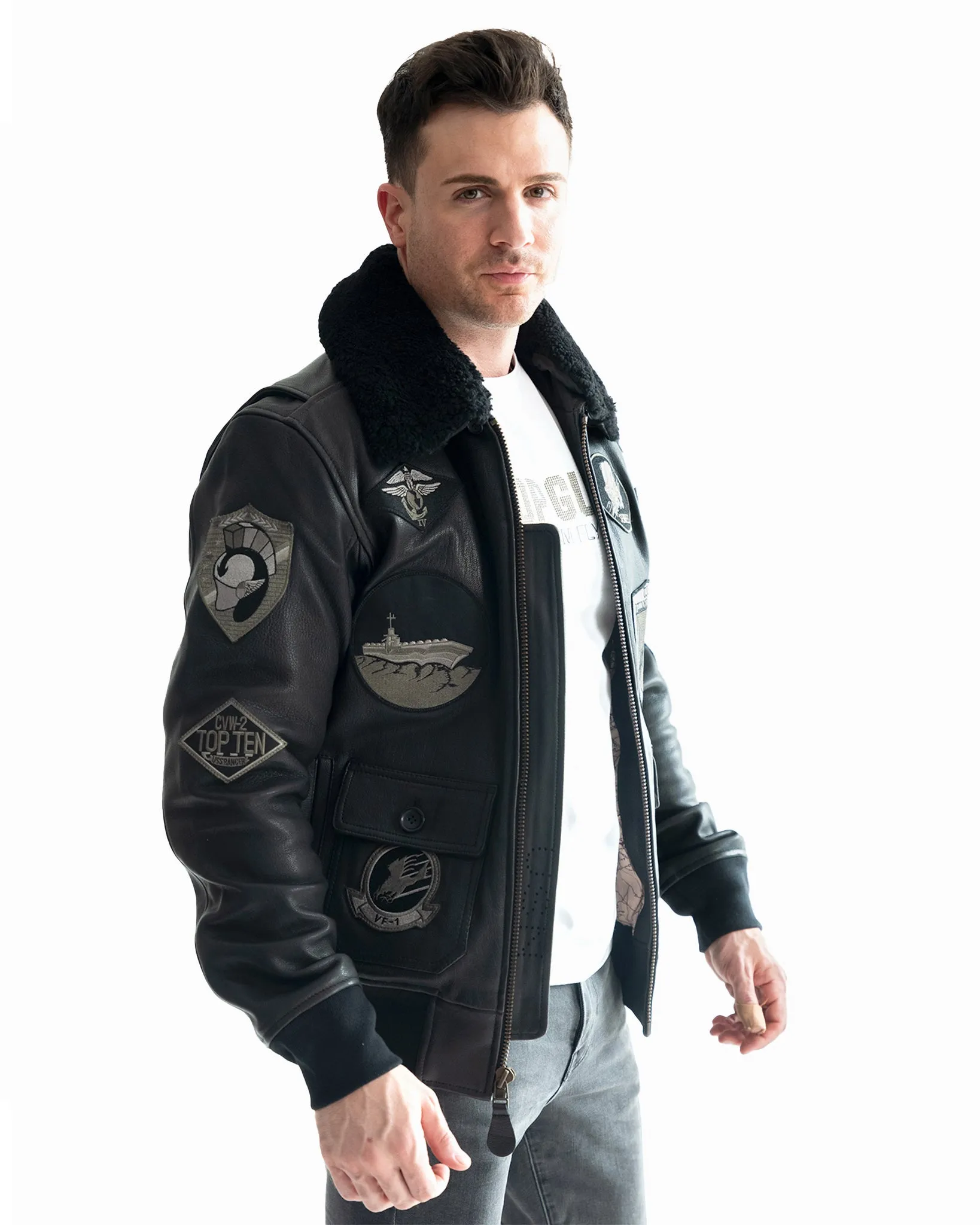 TOP GUN® OFFICIAL SIGNATURE SERIES LEATHER JACKET 1.0