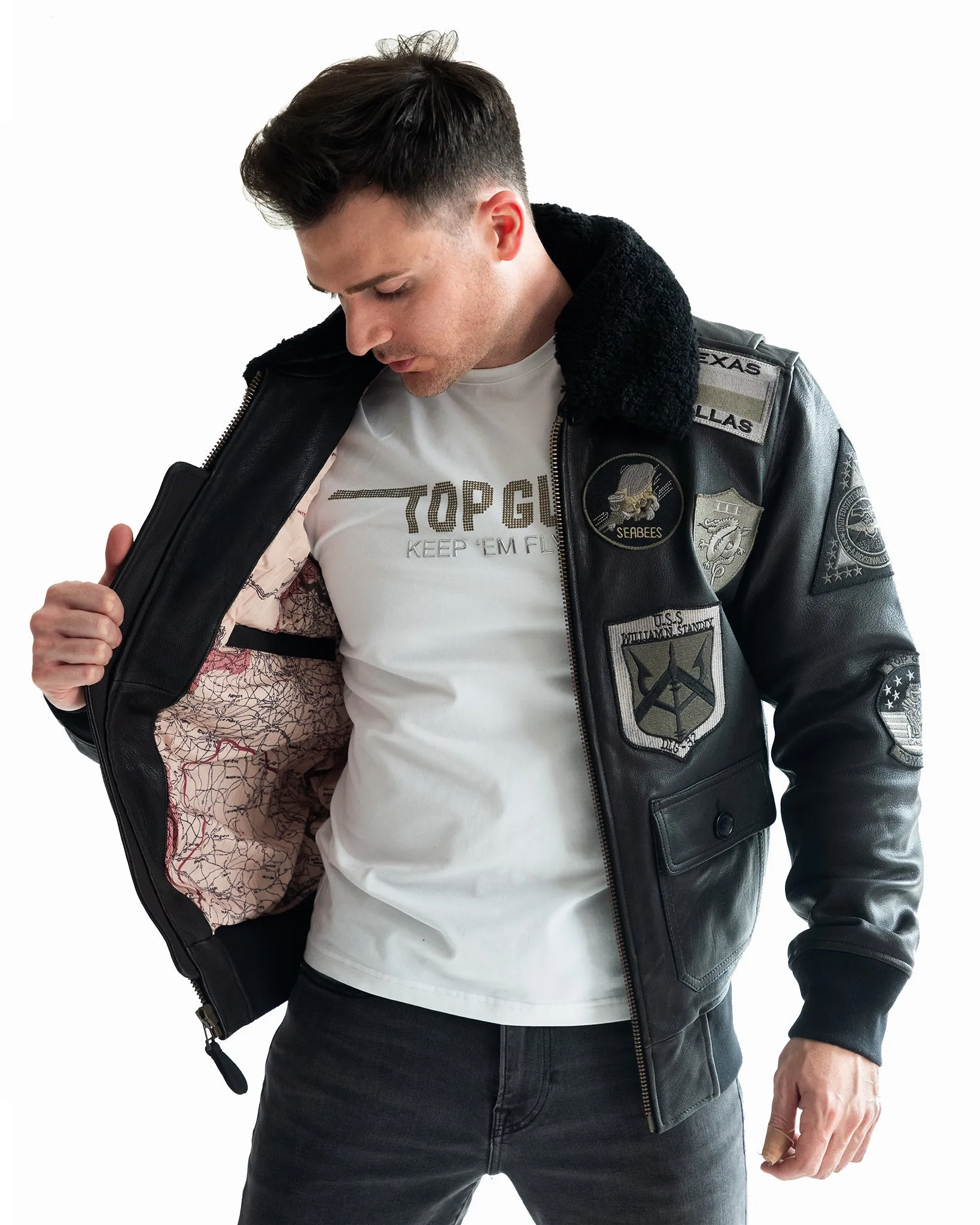 TOP GUN® OFFICIAL SIGNATURE SERIES LEATHER JACKET 1.0