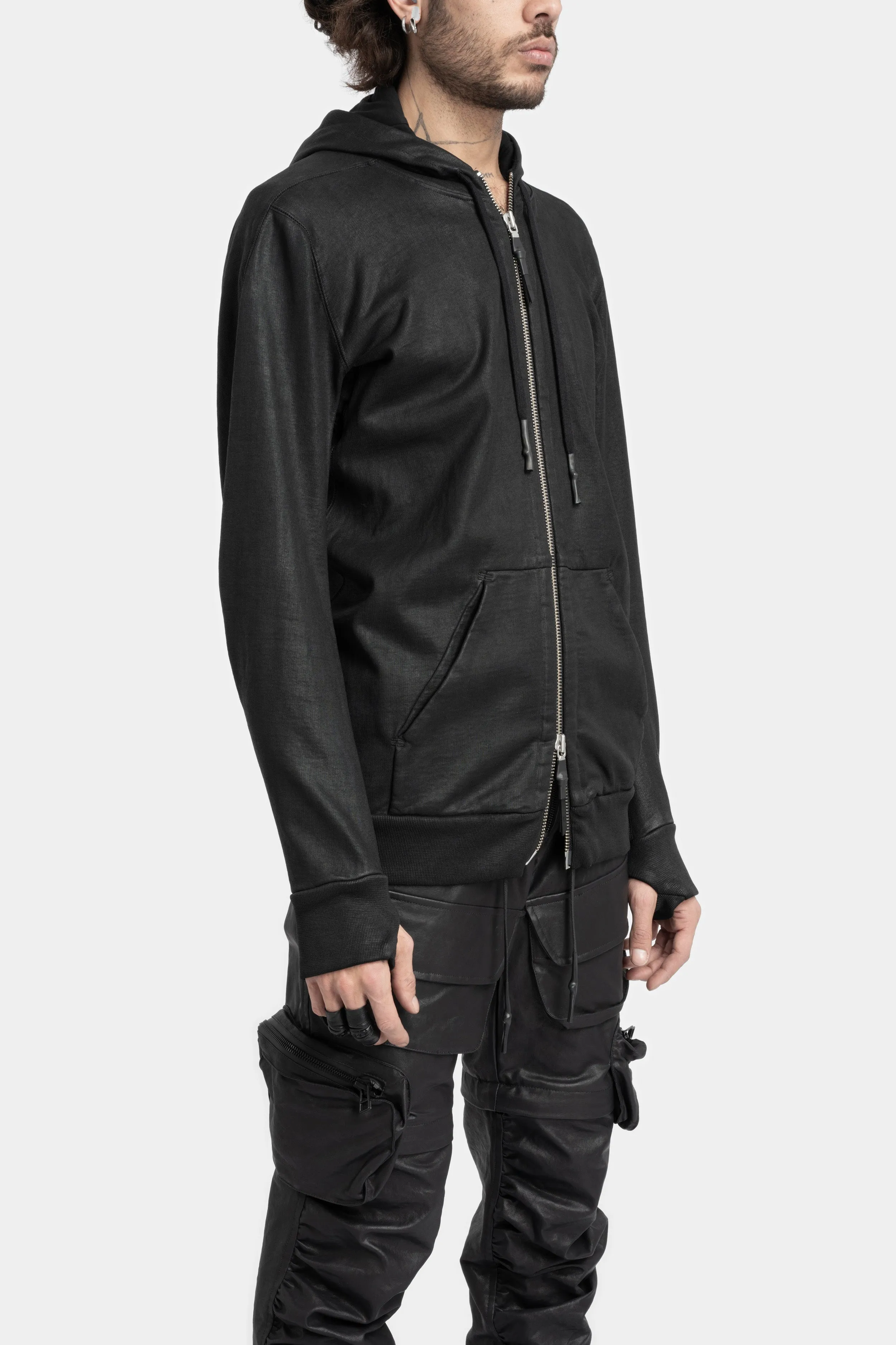 Z2B - Hooded zip up sweater, Coated